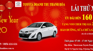 Vui đón năm mới 2020 lái thử xe cùng Toyota  ngày 27,28/2019