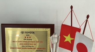 Chúc mừng Toyota Doanh Thu-Thanh Hóa đạt giải thưởng 