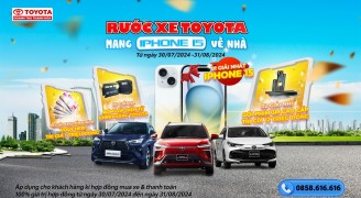 Rước xe Toyota – Mang Iphone 15 về nhà