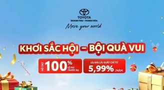 Toyota Doanh Thu- Thanh Hóa tất tay, tiếp tục tung ưu đãi lên tới 100% lệ phí trước bạ