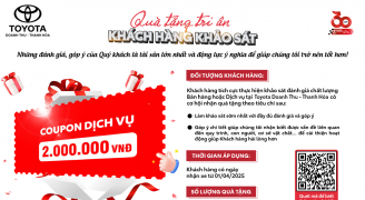Toyota Việt Nam cùng Toyota Doanh Thu – Thanh Hóa triển khai chương trình “Quà tặng tri ân khách hàng khảo sát