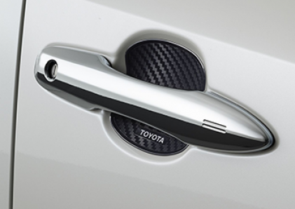 Hõm tay nắm cửa cao su vân cacbon