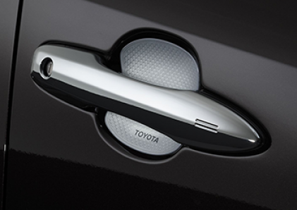 Hõm tay nắm cửa cao su màu bạc